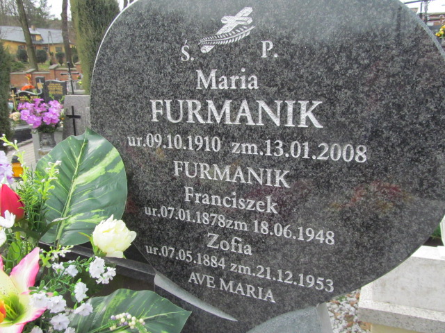 Zofia Furmanik 1884 Paczółtowice - Grobonet - Wyszukiwarka osób pochowanych