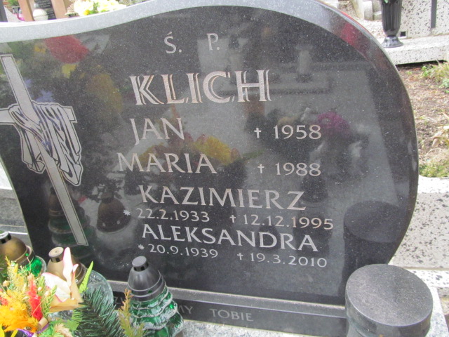 Maria Klich Paczółtowice - Grobonet - Wyszukiwarka osób pochowanych