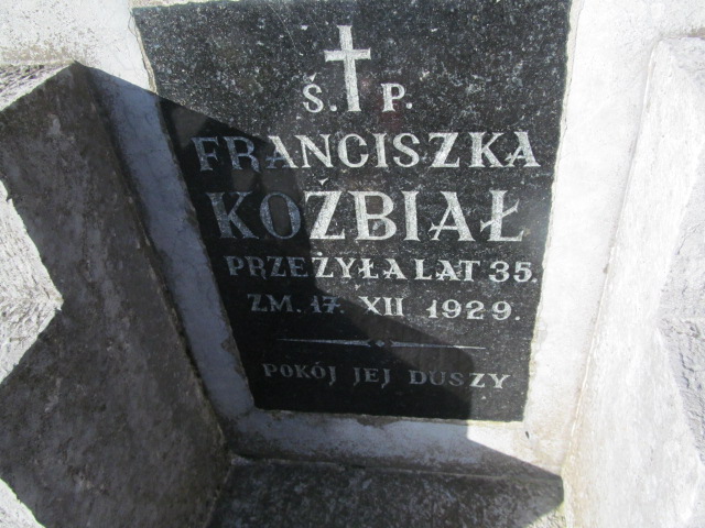 Franciszka Koźbiał Paczółtowice - Grobonet - Wyszukiwarka osób pochowanych