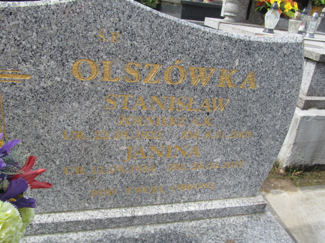 Stanisław Olszówka 1922 Paczółtowice - Grobonet - Wyszukiwarka osób pochowanych